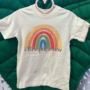 NWOT keiki kids Hawaiian rainbow t-shirt. ‘Olelo Hawaii. Locally made in Hawaii